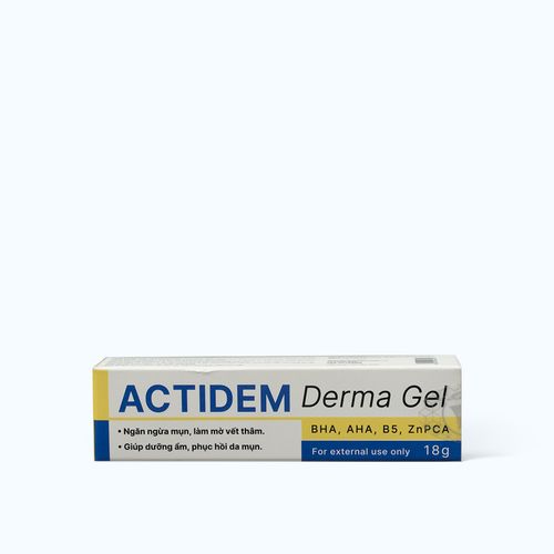 Gel Actidem Derma Gel hỗ trợ ngăn ngừa mụn, làm mờ vết thâm (18g)