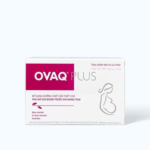 Viên uống MEDIPLANTEX Ovaq Plus hỗ trợ sinh sản (Hộp 30 viên)