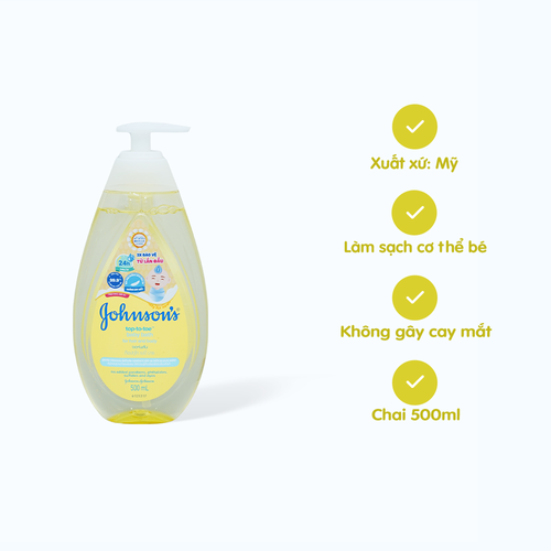 Sữa Tắm Gội Toàn Thân Cho Bé JOHNSON'S Top To Toe Baby Wash (500ml)
