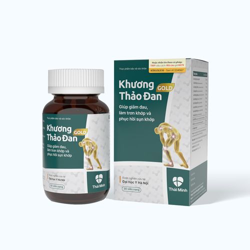 Viên uống Khương Thảo Đan Gold giảm đau và phục hồi sụn khớp (Hộp 30 viên)