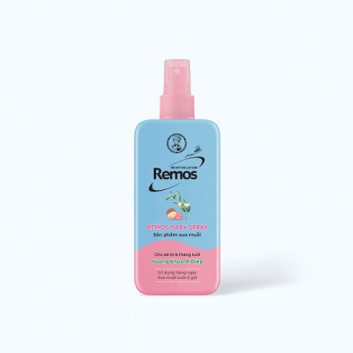 Xịt chống muỗi hương khuynh diệp Remos Baby Spray (60ml)