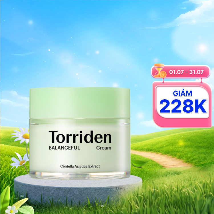 Torriden BALANCEFUL kem dưỡng làm dịu, phục hồi da tổn thương
