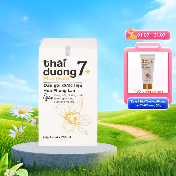 Dầu Gội Dược Liệu Giúp Giảm Rụng Tóc Thái Dương 7Plus 250ml