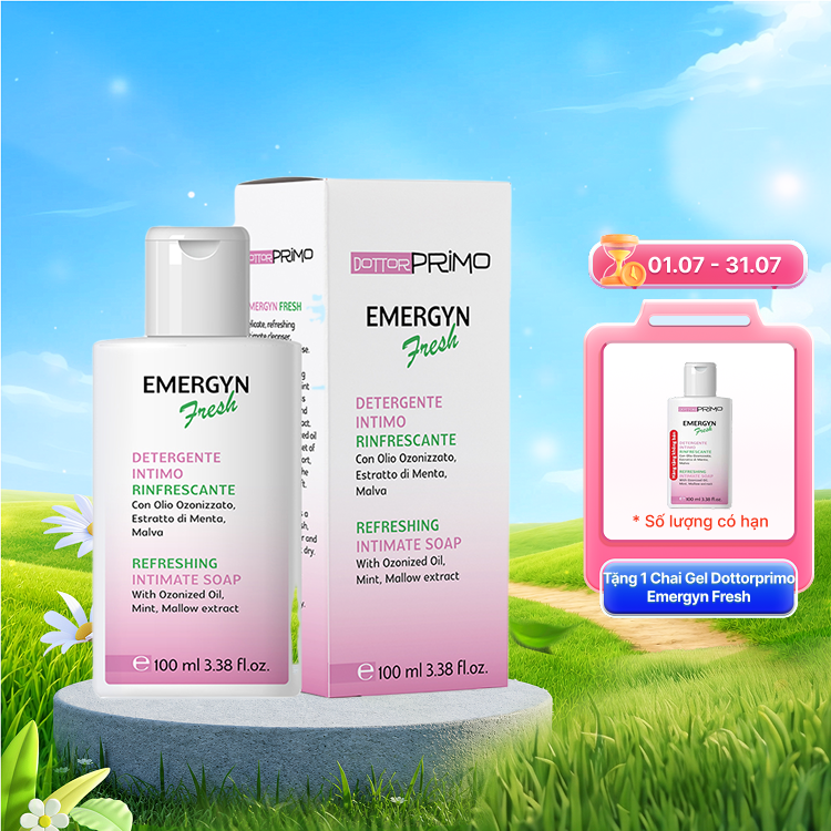 Dung dịch vệ sinh phụ nữ hàng ngày DottorPrimo Emergyn Fresh 100ml