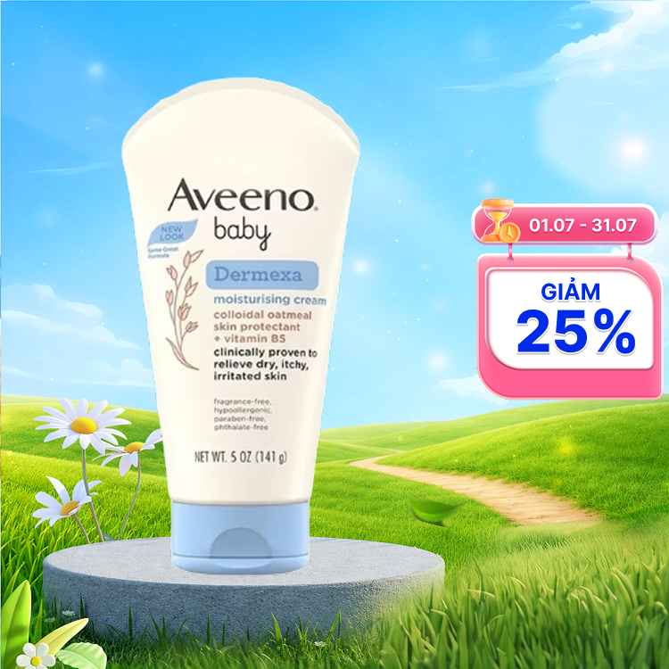 Kem dưỡng ẩm Aveeno Baby Dermexa giúp làm dịu da chàm cho bé (Tuýt 100g)