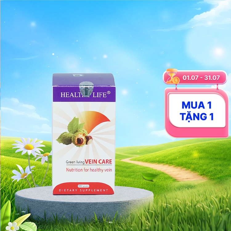 Healthy Life Green Living Vein Care (60 viên) hỗ trợ suy giãn tĩnh mạch