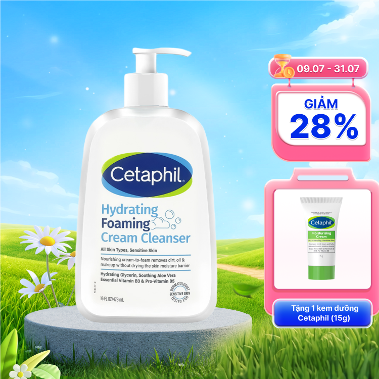 Sữa Rửa Mặt Cetaphil Hydrating Cream Cleanser 473ml