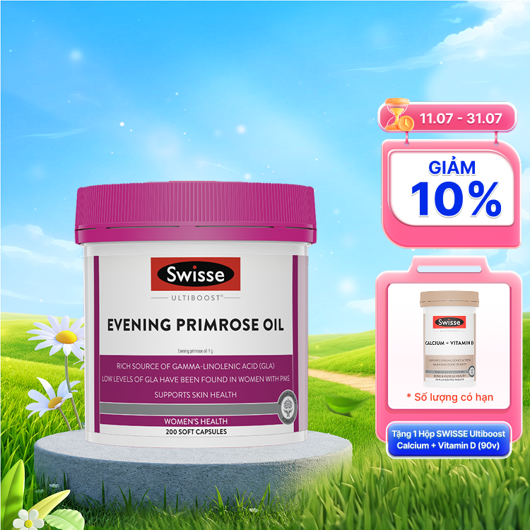 Tinh Dầu Hoa Anh Thảo Swisse Ultiboost Evening Primrose Oil