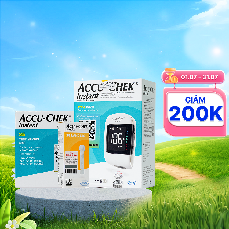 Combo đo đường huyết Accu-chek