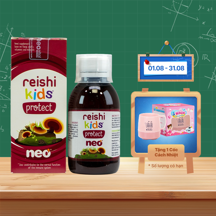 REISHI KIDS® PROTECT Hỗ Trợ Tăng Đề Kháng Cho Trẻ (Chai 150ml)