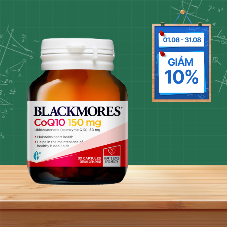 Viên Uống Hỗ Trợ Tim Mạch Blackmores CoQ10 150mg 30 Viên