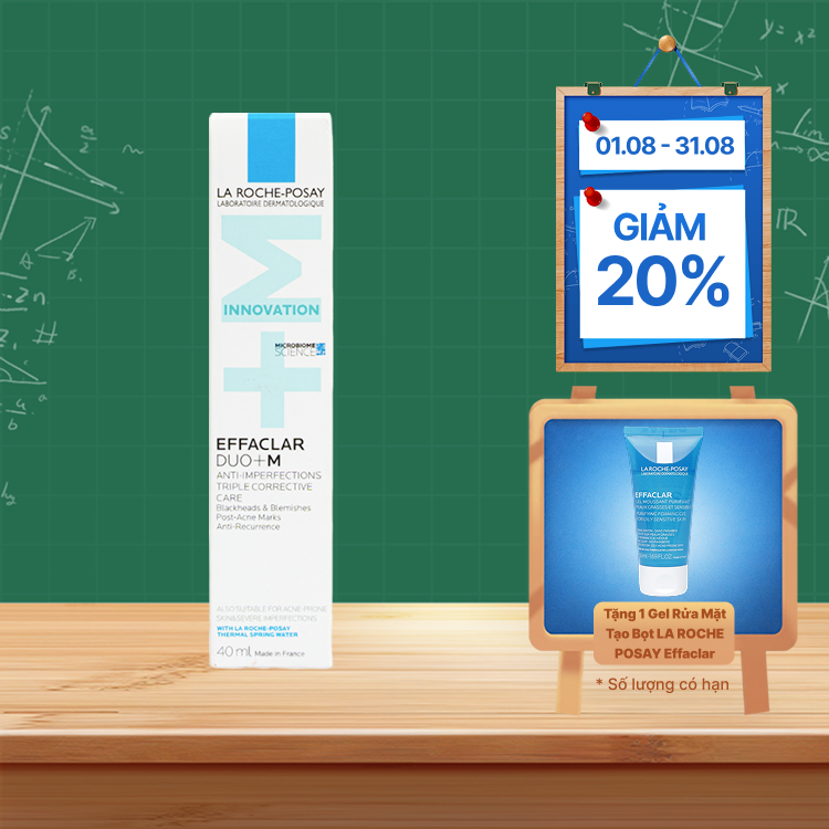 Kem bôi ngừa mụn La Roche-posay Effaclar Duo+M 40ml