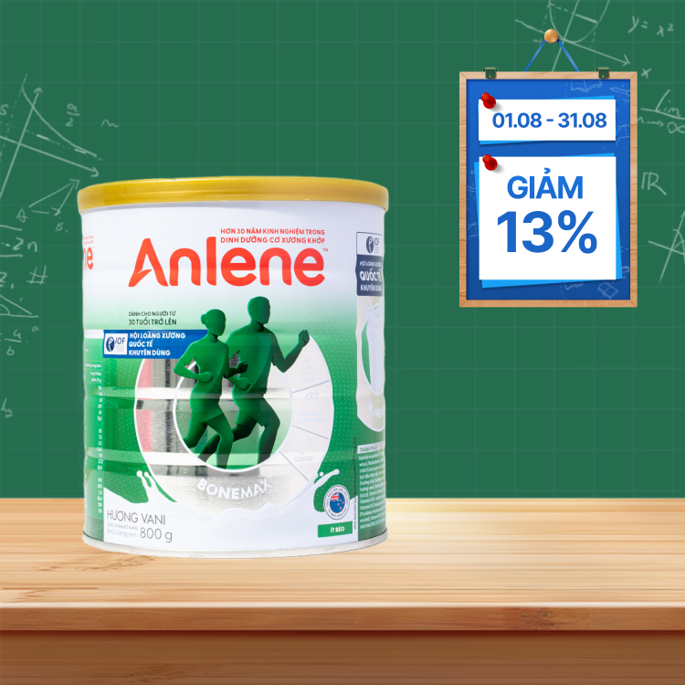 Sữa bột Anlene Gold hương vani hỗ trợ cơ xương khớp (800g)