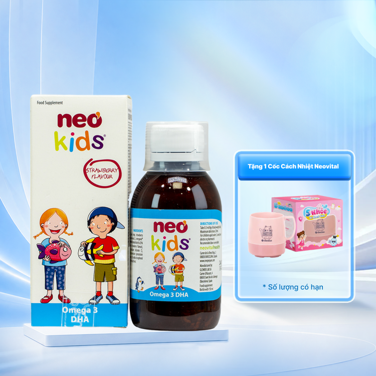 NEO KIDS® OMEGA 3DHA Bổ Sung Omega Cho Trẻ (Chai 150ml)