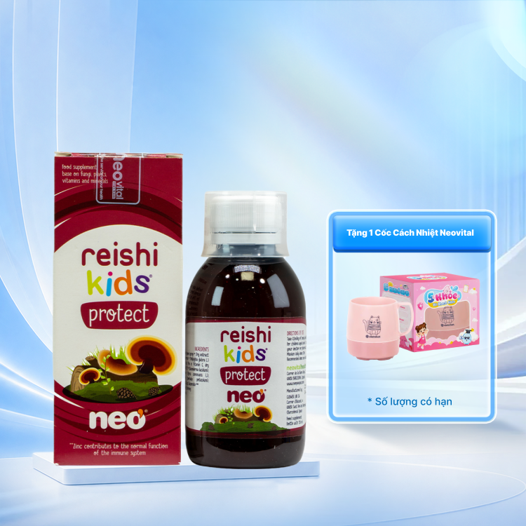 REISHI KIDS® PROTECT Hỗ Trợ Tăng Đề Kháng Cho Trẻ (Chai 150ml)