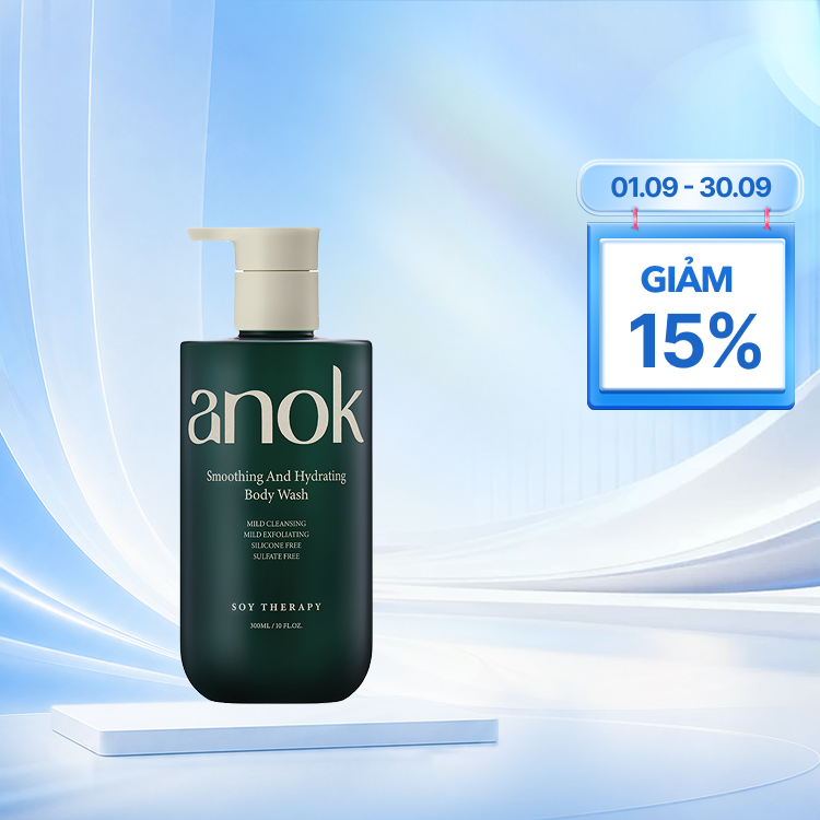 Sữa Tắm Anok Smoothing & Hydrating dưỡng ẩm và làm mịn da (Chai 300ml)