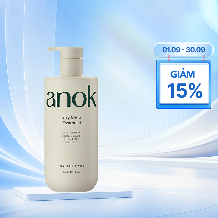 Dầu Xả Anok giúp giảm xơ rối cho tóc mềm mại, óng mượt và khỏe hơn (400ml/Chai)