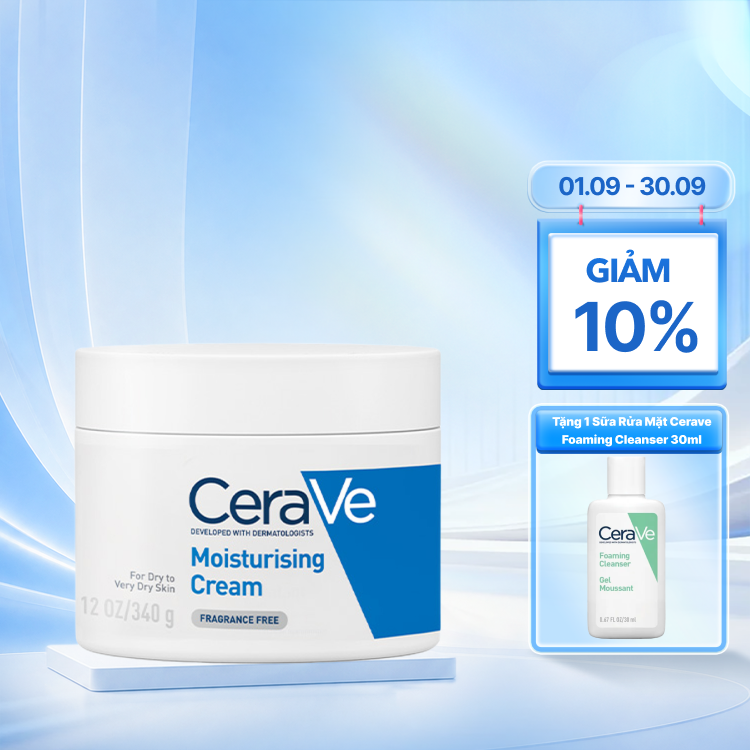Kem Dưỡng Ẩm CeraVe Moisturising Cream Dành Cho Da Khô 340g