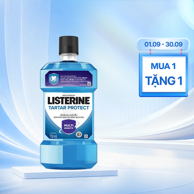 Nước Súc Miệng LISTERINE Tartar Protection Giảm Mảng Bám (Chai 750ml)