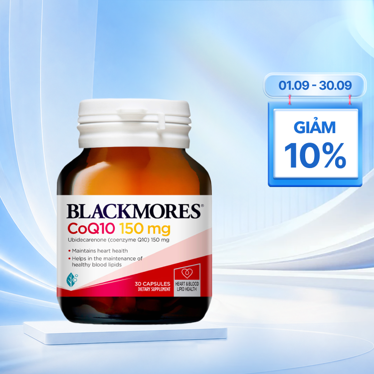 Viên Uống Hỗ Trợ Tim Mạch Blackmores CoQ10 150mg 30 Viên