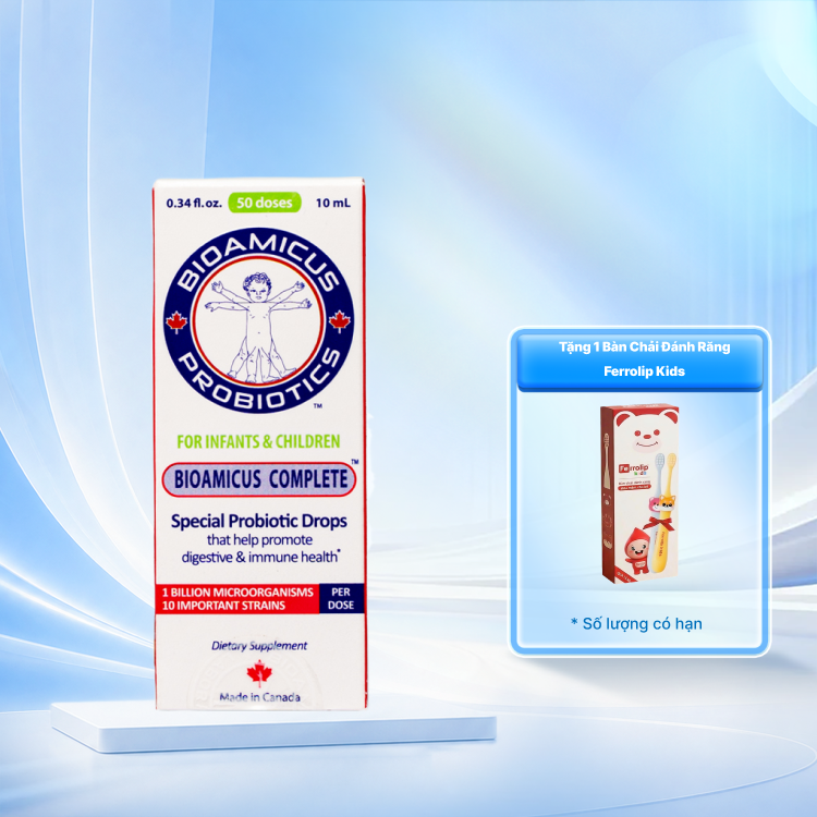 Dung dịch uống Bioamicus Complete bổ sung lợi khuẩn (chai 10ml)