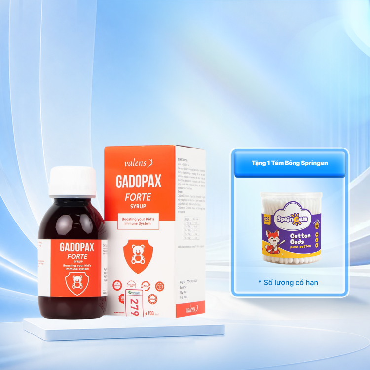 Siro Gadopax Forte hỗ trợ tăng sức đề kháng của cơ thể (100ml)
