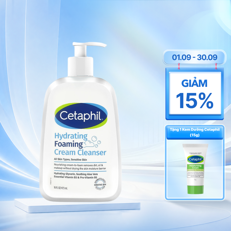 Sữa Rửa Mặt Cetaphil Hydrating Cream Cleanser 473ml
