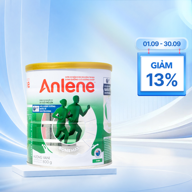 Sữa bột Anlene Gold hương vani hỗ trợ cơ xương khớp (800g)