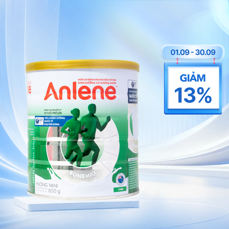 Sữa bột Anlene hương vani hỗ trợ cơ xương khớp 800g+900g
