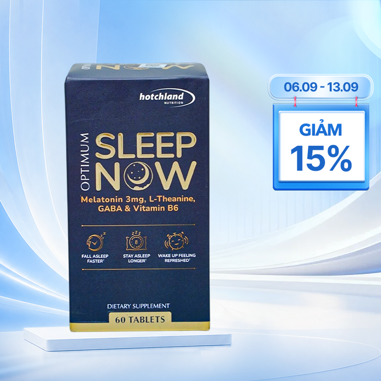 Optimum Sleep now (hộp 60 viên) hỗ trợ cải thiện chất lượng giấc ngủ