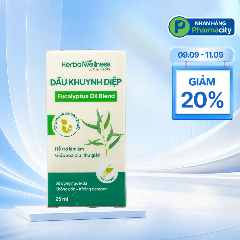 Herbal Wellness Dầu Khuynh Diệp Thảo Mộc 25ml