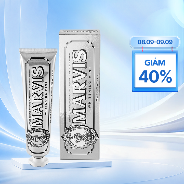 Kem Đánh Răng Marvis Whitening Mint 85ml