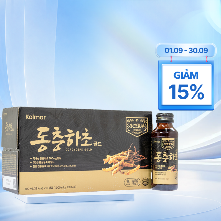 Nước uống Đông Trùng Hạ Thảo KOLMAR Cordyceps Gold (100ml)