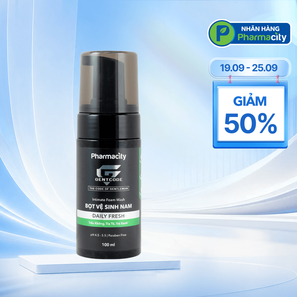 Gentcode Bọt Vệ Sinh Nam Daily Fresh (Chai 100ml)