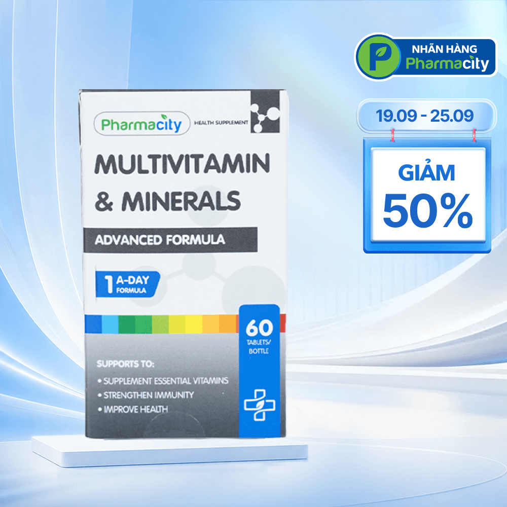 Advanced Formula Multivitamin & Minerals (60 viên) hỗ trợ bổ sung vitamin