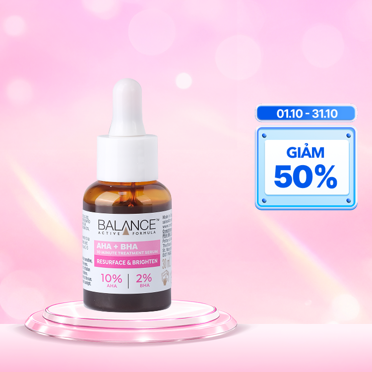 Serum Balance AHA + BHA làm sạch tế bào chết, làm trắng da 30ml